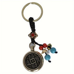 Brass Fengshui Coin Lucky Keychain Bag Purse Ornament
