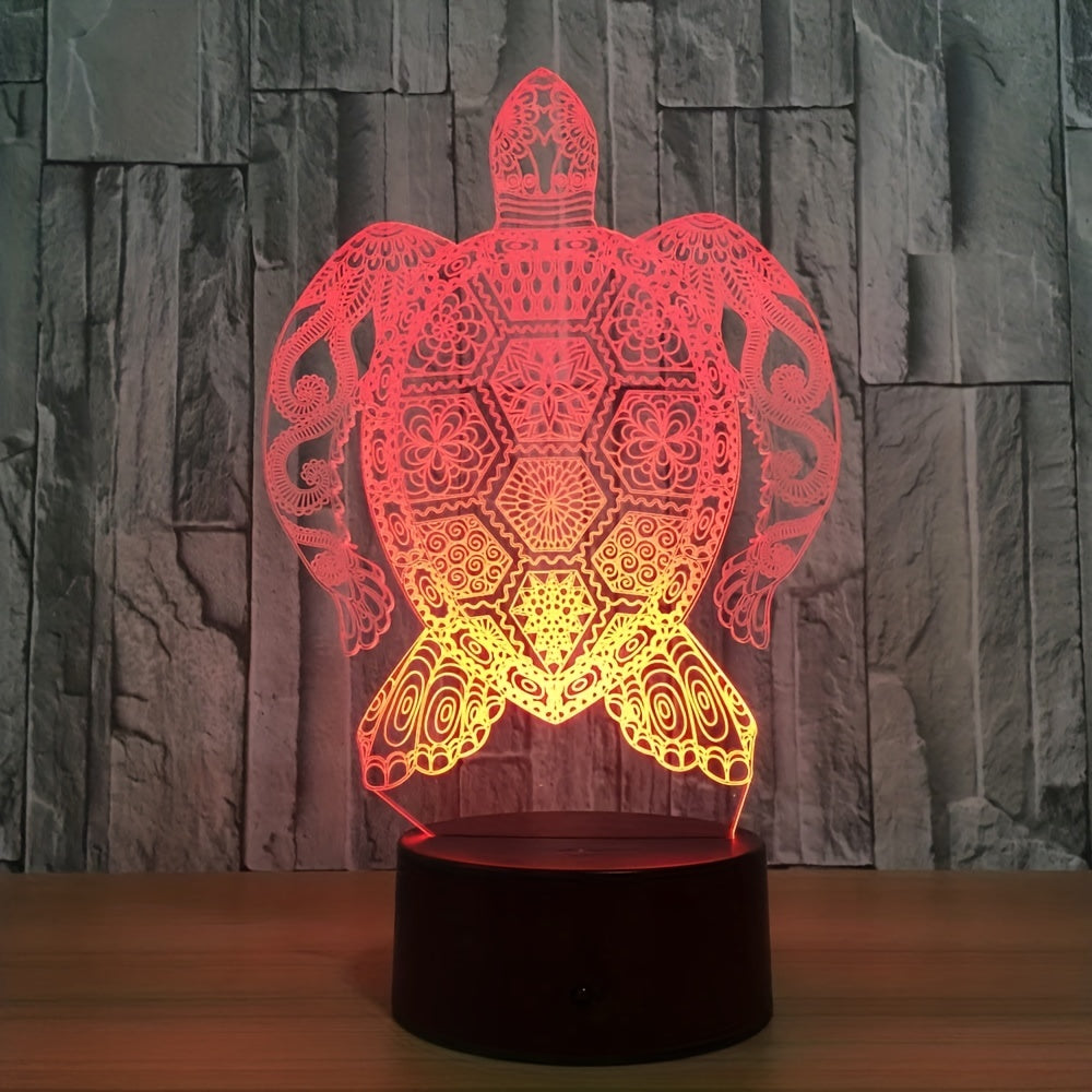 3D Turtle Night Lamp Touch Control LED Desk Lamp Home Decor Christmas Kids