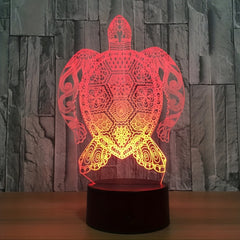 3D Turtle Night Lamp Touch Control LED Desk Lamp Home Decor Christmas Kids