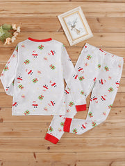 2pcs Kids Christmas Tight Fit Pajamas