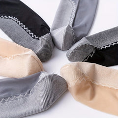 10 Pairs Solid Socks Comfy & Breathable All match Socks for Women