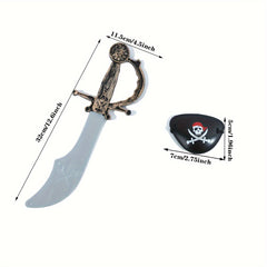 Pirate Cutlass & Eye Patch for Pirate Parties & Role Play