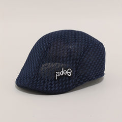 Sun Hat Summer Breathable Beret Cap Mesh Hollow Out Solid Beret Hat