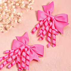 2pcs Swirly Bows Hair Clips for Kids