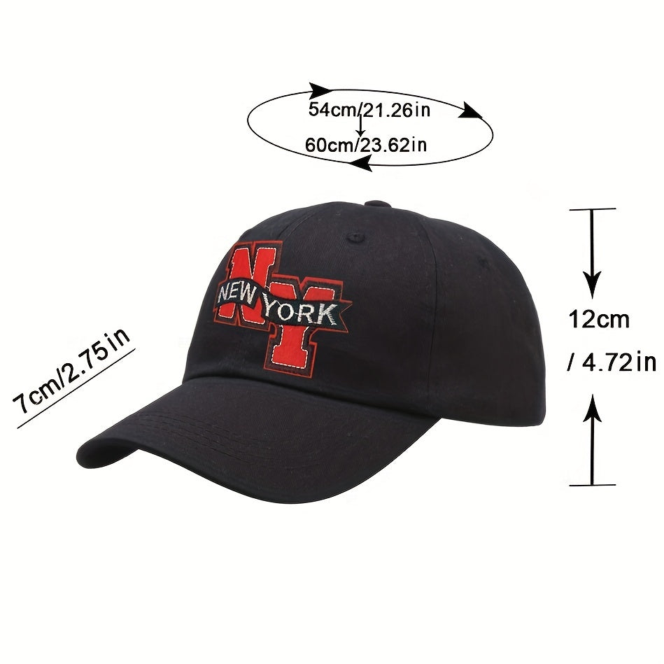 Alphabet Embroidered Sunshade Baseball Cap