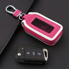Unisex Pink & Brown Key Bag Storage for Car & Home