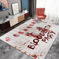 Crystal Velvet Halloween Room Decor Floor Mat