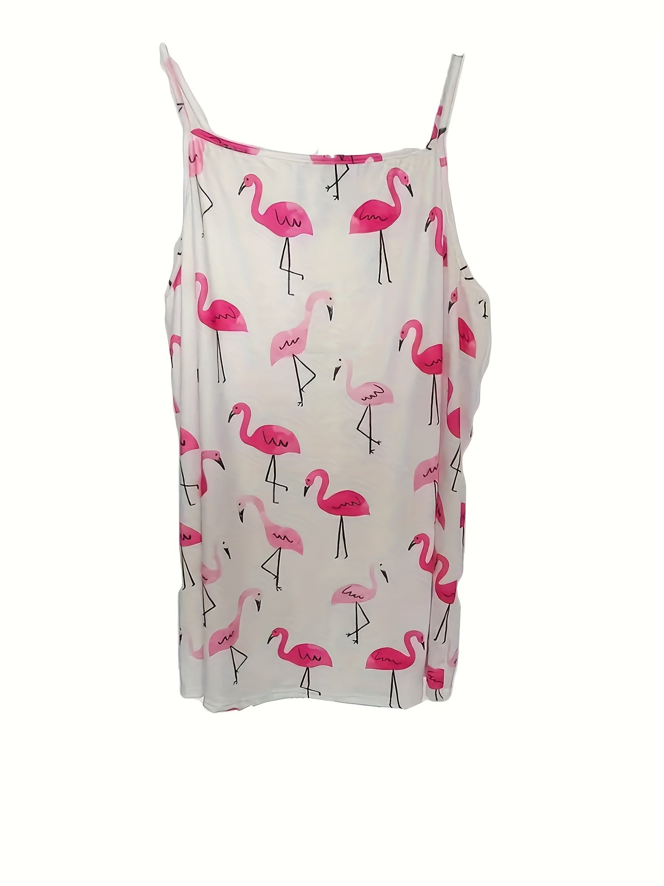 Spaghetti Strap Animal Print Top Sleeveless Cami
