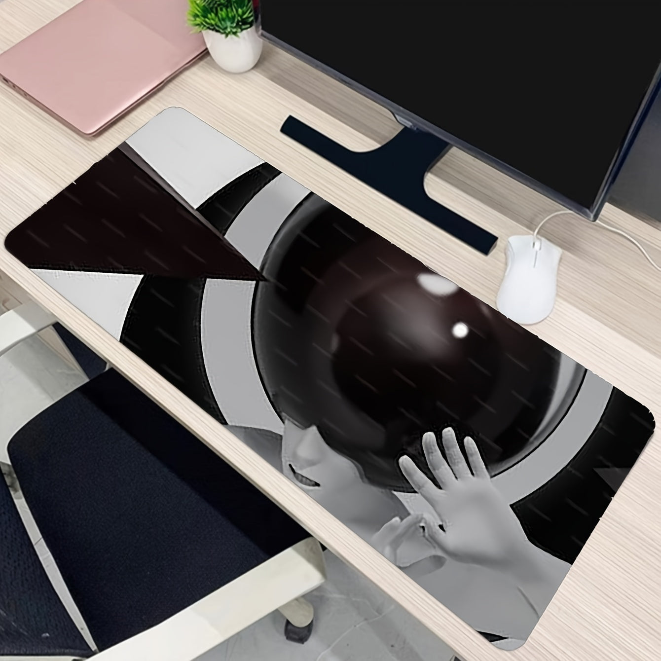 Art Statue Pattern Mouse Pad Desktop Accessories