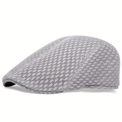 Men's Mesh Beret Hat Summer Breathable Hat