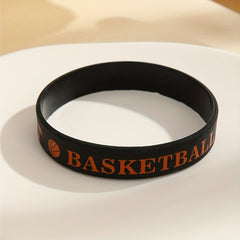 1pc Sport Silicone Bracelet Waterproof Wear Resistance Wristband