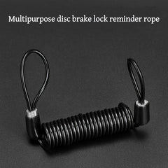 Bicycle Lock & Spring Rope Anti-theft Portable Safety Lock