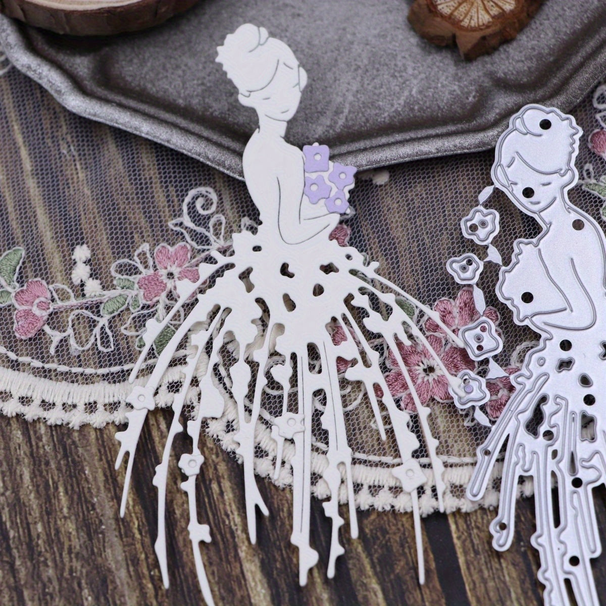 1pc Girl Metal Cutting Die For Card Making DIY Scrapbooking Photo Album