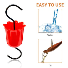 4 Pc Ant Guard Feeder Set w/ Moats Brushes & Hook