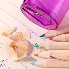 Bear Pencils Creative Stationery 8 Colored Pencils Long with Cover And Sharpener