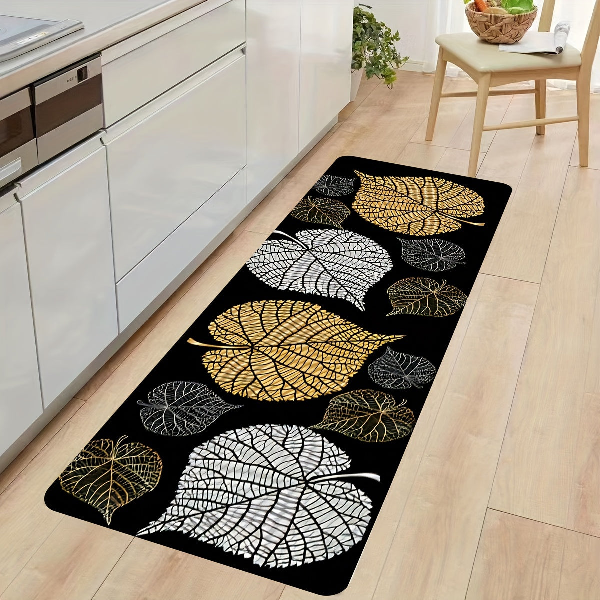 2pcs Kitchen Rug Set Soft Cushioned Anti Fatigue Mat Waterproof