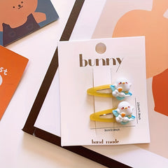 Duck Hair Clips Transparent Animal Hairpins Headwear Hair Accessories
