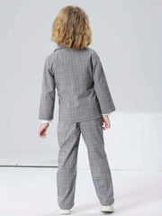 Boys Formal Outfit Blazer Shirt Pants Set