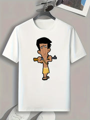 Hunter Print Men's Graphic T shirt for Summer