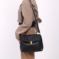 Minimalist Square Bag Crossbody Faux Leather Handbag