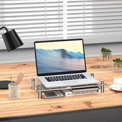 Acrylic Transparent Monitor Bracket for Home and Office Use