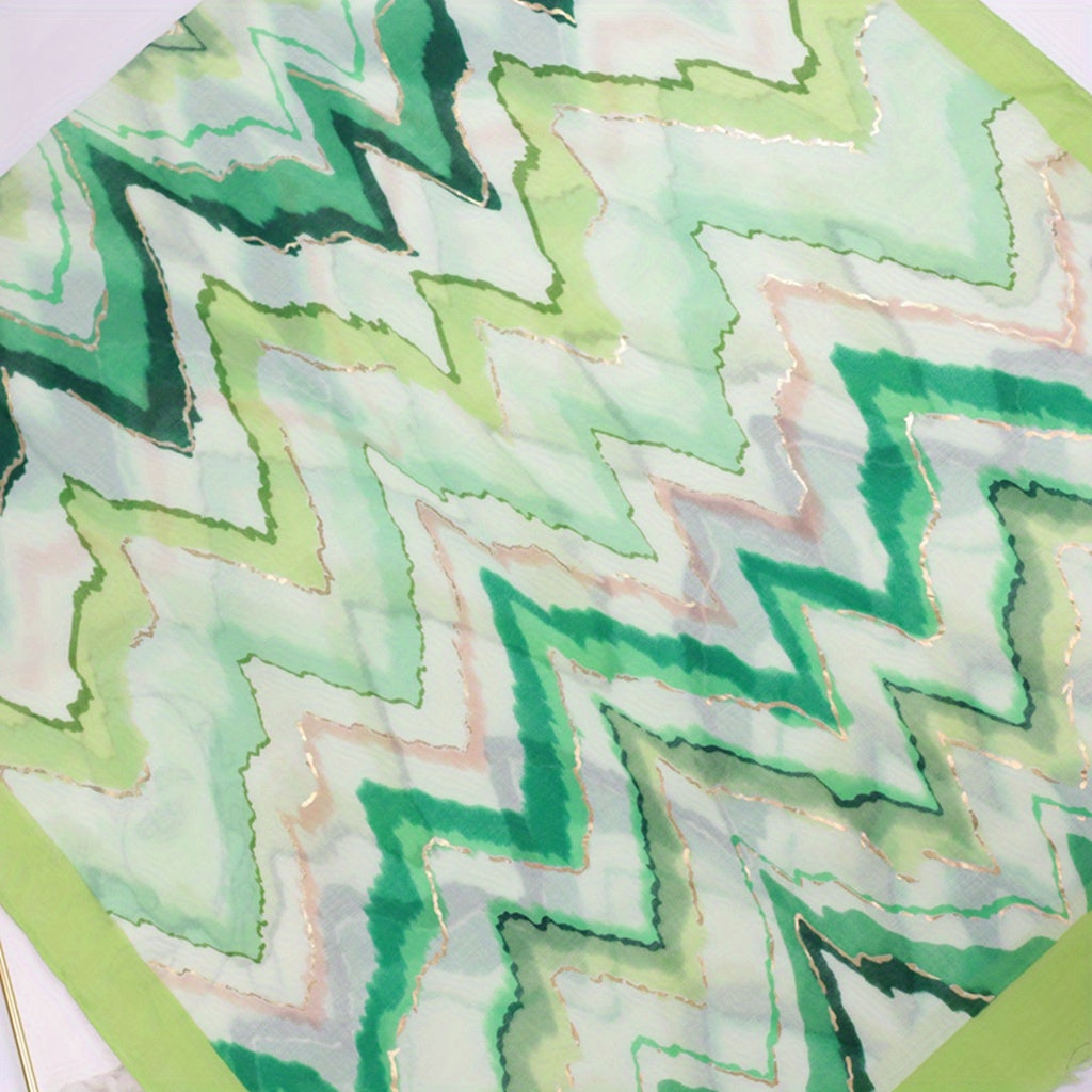 Boho Hot Stamping Printed Scarf Windproof Head Wrap