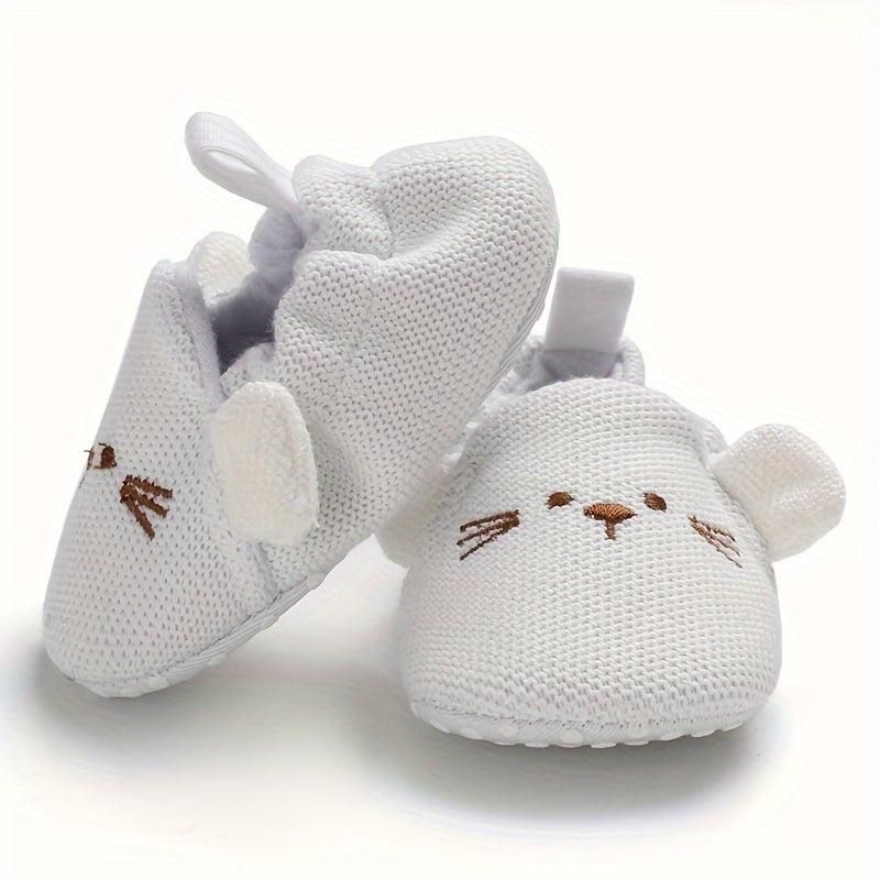 Cartoon Slip On Baby Girls House Shoes Lightweight Non Slip Walking Shoes