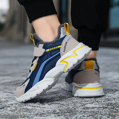 Boys Fleece Sneakers Lightweight Anti Slip Shoes