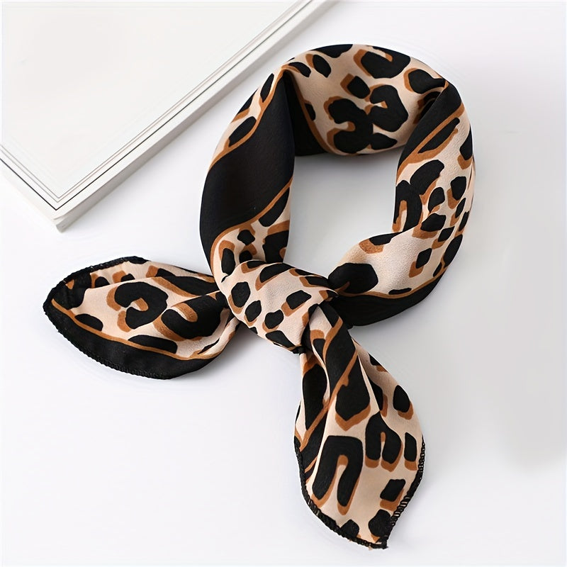Classic Small Satin Square Scarf Bandana Head Wrap For Women