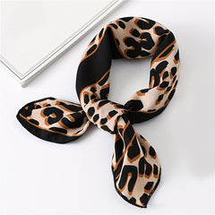 Classic Small Satin Square Scarf Bandana Head Wrap For Women