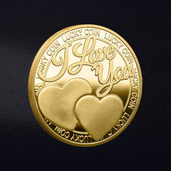 Love Pattern Lucky Coins For Men Women