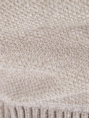 Men's Hooded Fleece Jacket Zip Up Knitted Cardigan