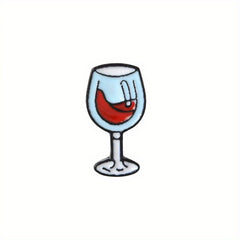 Colorful Enamel Wine Bottle Or Wine Cup Alloy Pin Brooch