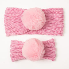2pcs Winter Knitted Hairband Warm Headwear Hair Accessories