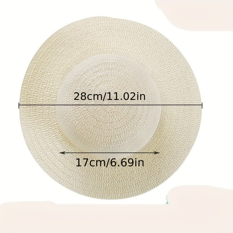 DIY Graffiti Straw Hat Wide Brim Sun Hat Lightweight Beach Art Painting Hat