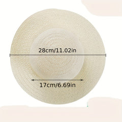 DIY Graffiti Straw Hat Wide Brim Sun Hat Lightweight Beach Art Painting Hat