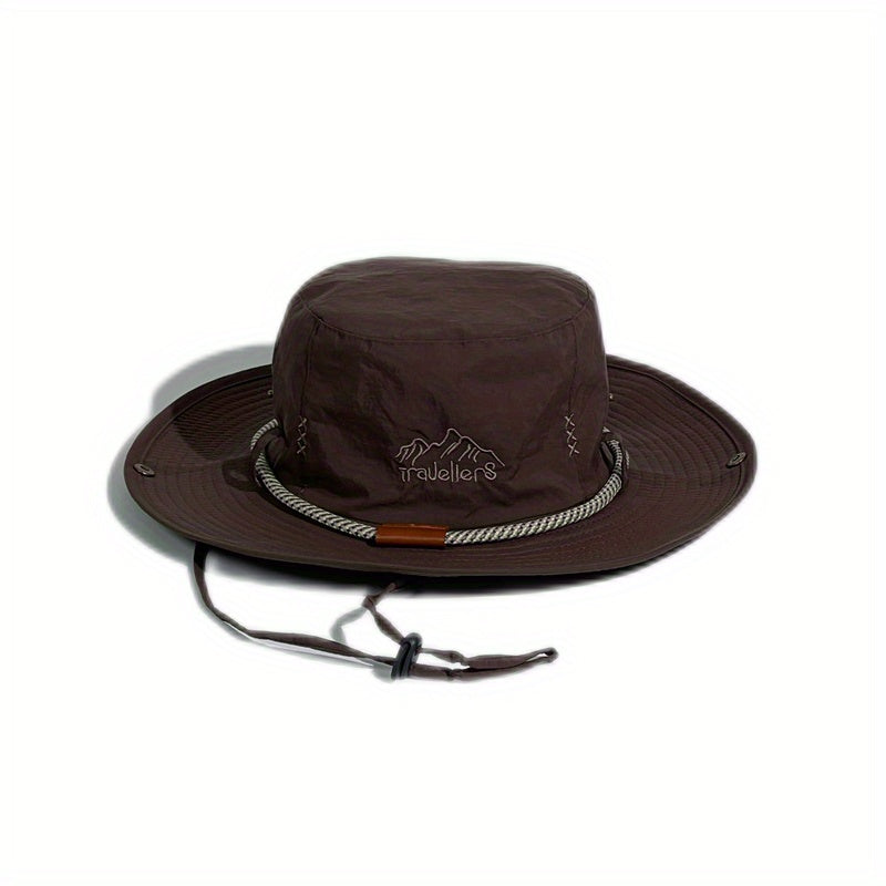 Men's Wide Brim Sun Hat for Fishing and Hiking