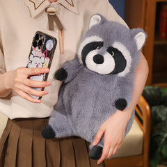 Gray Raccoon Plush Toy for Kids Home Decoration Halloween Gift