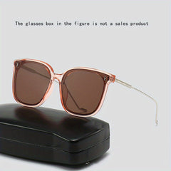 Men's Polarized Sunglasses UV Protection Large Frame Metal Unisex Couple