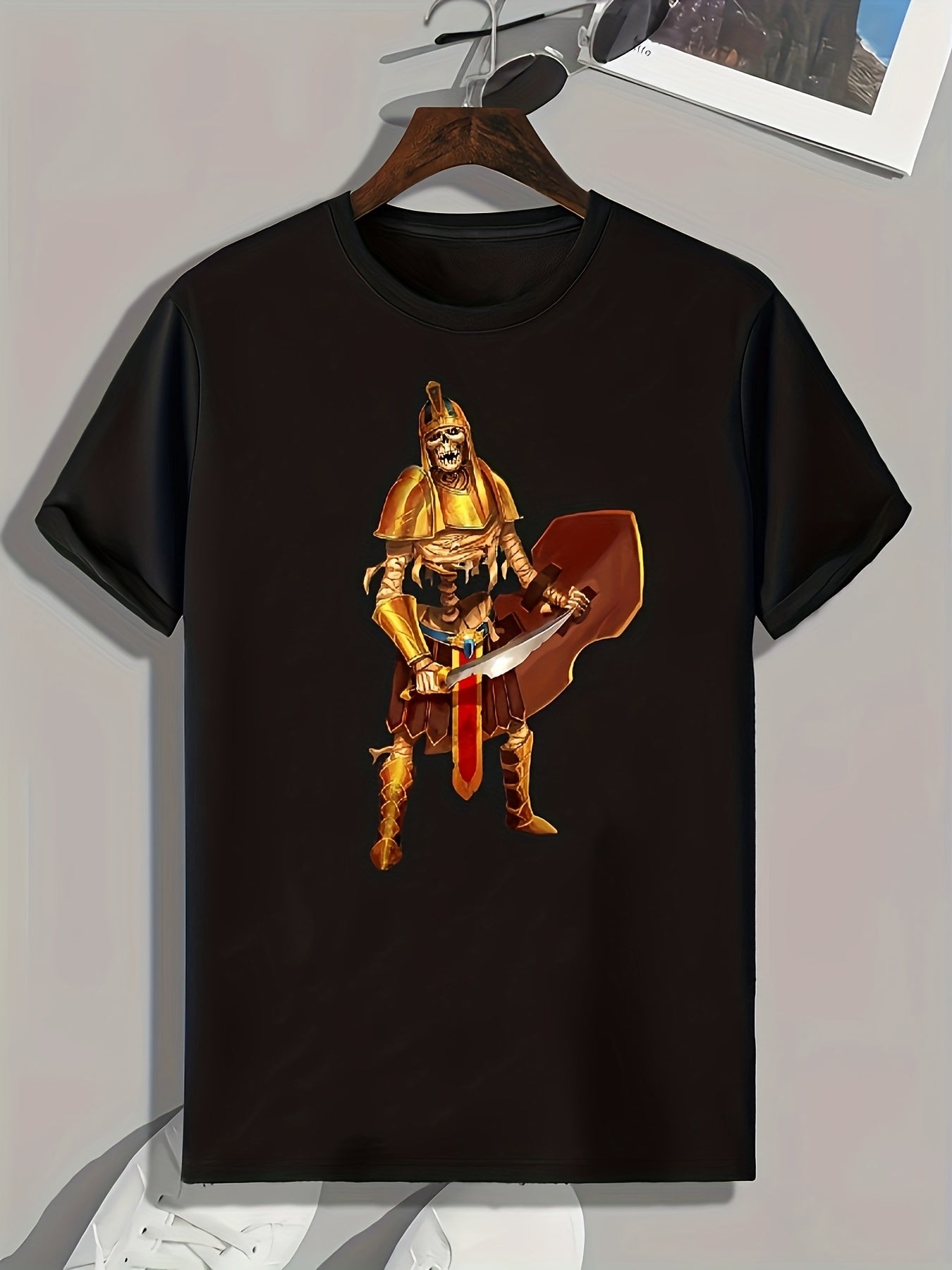 Soldier Print Men's Graphic T shirt Casual Comfy Tees For Summer