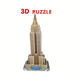 3D Empire State Building Model Puzzle DIY Toy