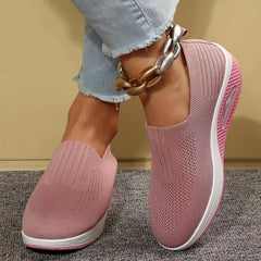 Women's Breathable Knit Sock Shoes Slip On Casual Walking Shoes