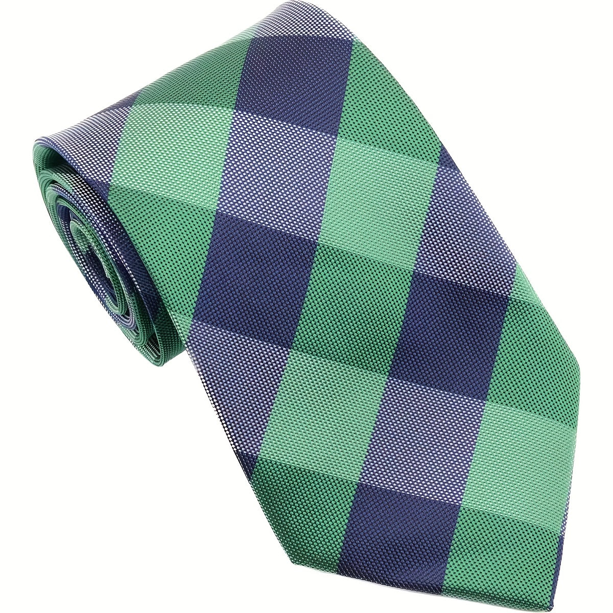 Jacquard Plaid Pattern Men's Tie