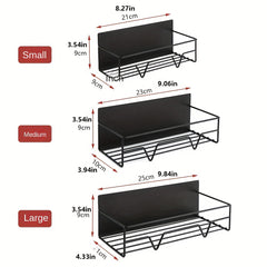 3pcs Magnetic Fridge Shelf Organizer No Punch Microwave Side Organizer