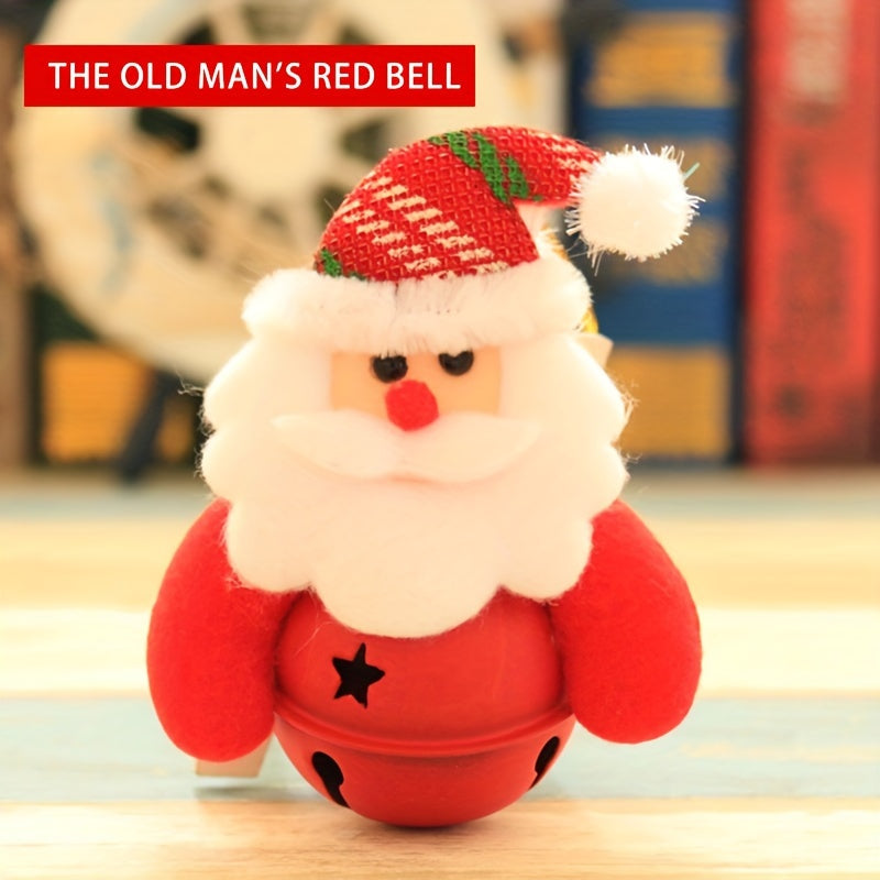 Christmas Tree Pendant Old Man Doll Bells Decoration