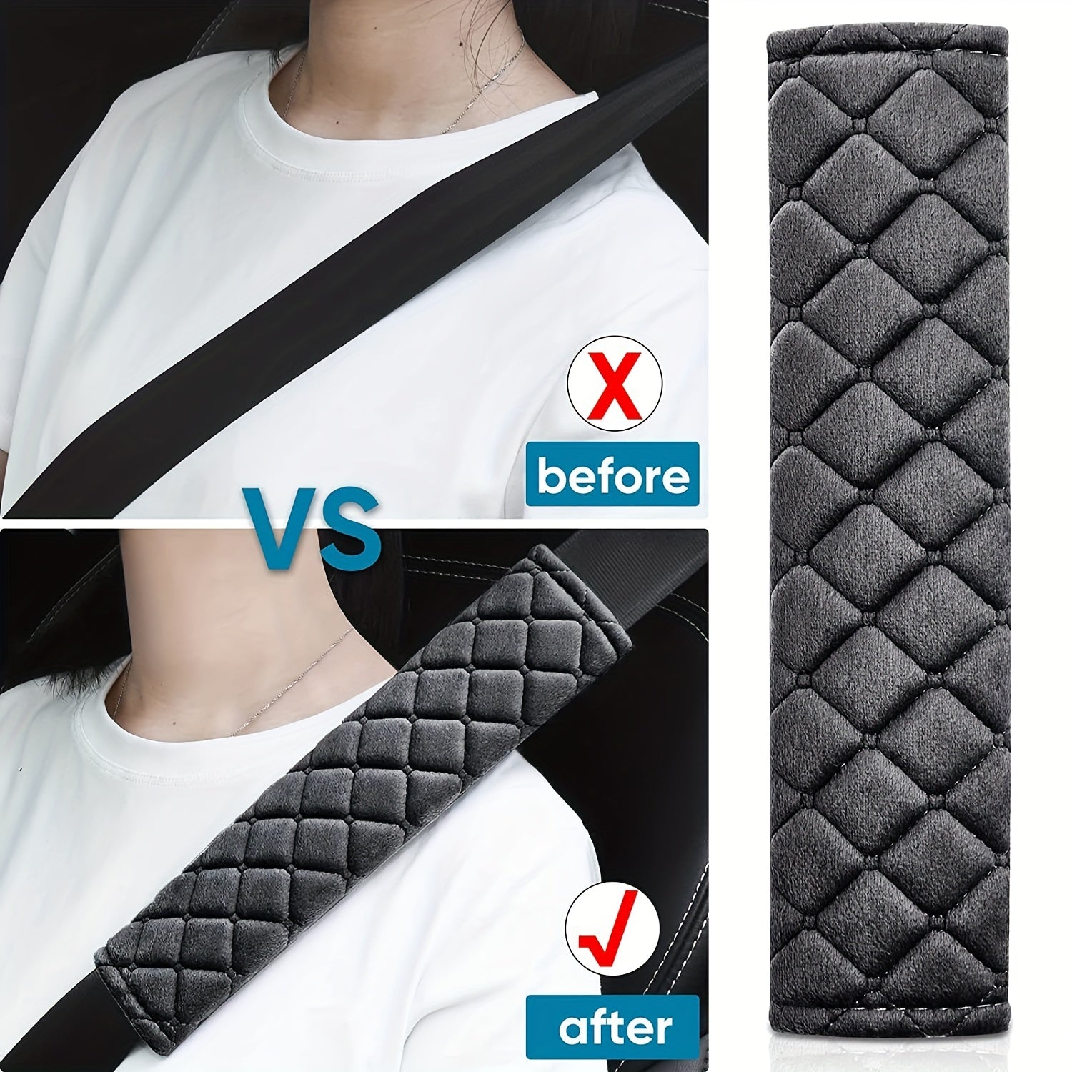 Seat Belt Cushion Seatbelt Cover Soft Auto Shoulder Pad Car Interior