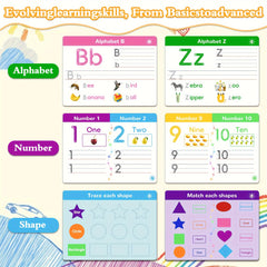 Preschool Activity Workbook Ages 3-6: Master Number & Letter Handwriting