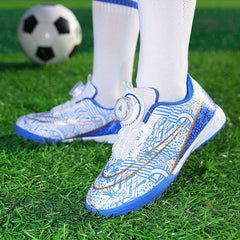 Professional Turf Football Boots with Rotating Button