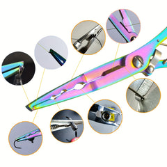 1pc Fishing Pliers Split Ring Opener Fish Line Cutter Tool