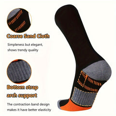 5 Pairs Men's Non Slip Shock Absorption Sport Socks